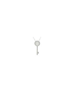 Sterling Silver 3/8 CTW Diamond Key 18