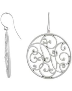 Diamond Earrings Sterling Silver  Pair 1/10 Ct Tw