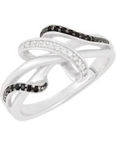 Genuine Spinel And Diamond Ring Sterling Silver  .05 Ct Tw Genuine Spinel And Diamond Ring