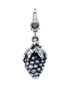 Grape Bunch Charm Sterling Silver  19.00X12.00 Mm Grape Bunch Charm