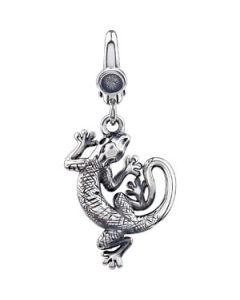 Lizard Charm Sterling Silver  210X16 Mm  Lizard Charm