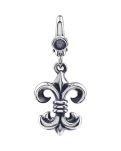 Fleur-De-Lis Charm Sterling Silver  27.00X13.00 Mm Fleur-De-Lis Charm