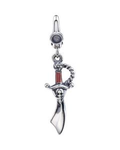 Pirate Sword Charm Sterling Silver  21.00X08.00 Mm Pirate Sword Charm