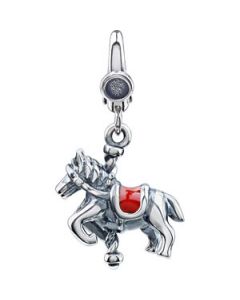 Horse Carousel Charm Sterling Silver  15.00X14.00 Mm Horse Carousel Charm