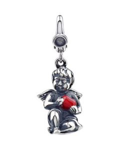 Angel Charm Sterling Silver  22.00X12.00 Mm Angel Charm