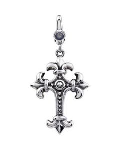 Cross Charm Sterling Silver  29.00 X 20.00 Mm Cross Charm