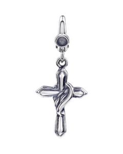 Cross W/Robe Charm Sterling Silver  21.00X14.00 Mm Cross W/Robe Charm