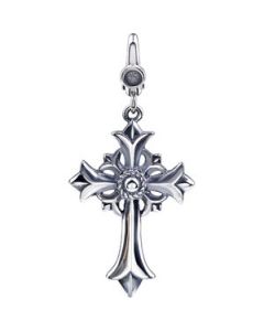 Cross Charm Sterling Silver  32.00X20.00 Mm Cross Charm