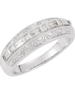 Diamond Ring 14K White Gold 1/4 Cttw Diamond Ring