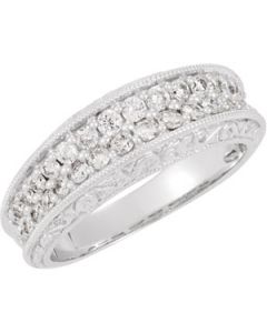 Diamond Ring 14K White Gold 3/4 Cttw  Diamond Ring