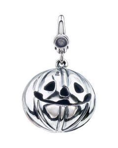 Jack-O-Lantern Charm Sterling Silver  18.00X18.00 Mm Jack-O-Lantern Charm