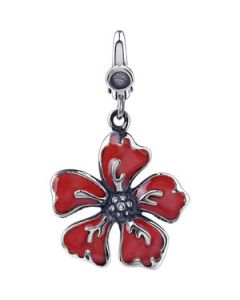 Flower Charm Sterling Silver  20.00X17.00 Mm Flower Charm