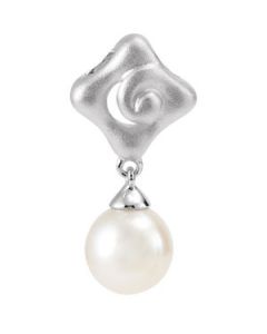 Freshwater Cultured Pearl Pendant Sterling Silver  8.5-9.0 Mm Freshwater Cultured Pearl Pendant