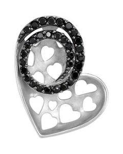 Black Spinel Heart Pendant N\A  Pendant