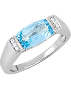 Diamond Ring N\A  1/10 Ct Tw/10.00X06.00 Mm