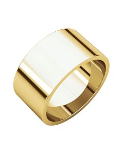 10kt Yellow 10mm Flat Band