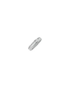 14kt White 1 CTW Diamond Baguette Anniversary Band Size 6
