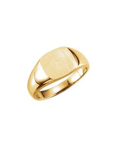 14kt Yellow 9mm Signet Ring