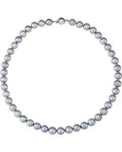 Sterling Silver Freshwater Cultured Grey Pearl 18