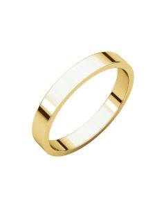 14kt Yellow 3mm Flat Band