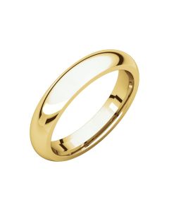 10kt Yellow 4mm Comfort Fit Band