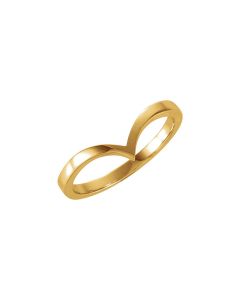 14kt Yellow V-Shaped Band