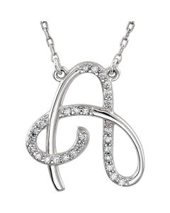 Diamond Initial Necklace 