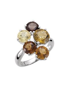 Genuine Multiple Gemstone Ring