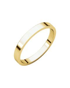10kt Yellow 2.5mm Flat Band