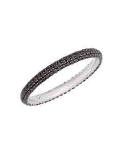 Black Diamond Eternity Band with Black Rhodium