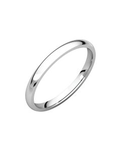 Platinum 2mm Light Comfort Fit Band