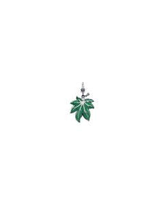 Enamel Leaf Charm