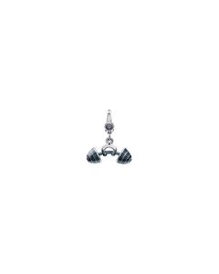 Enamel Barbell Charm