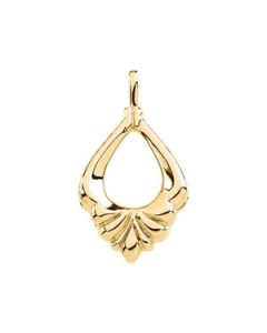 Metal Fashion Pendant 14K Yellow Gold Pendant