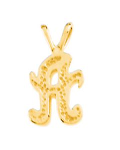 Script Initial Pendant 14K Yellow Gold T