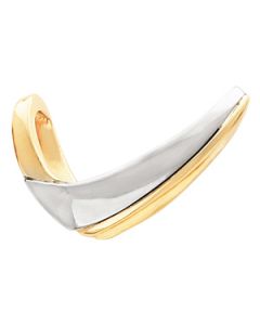 Two Tone Chain Slide 14K Yellow/White Gold Slide