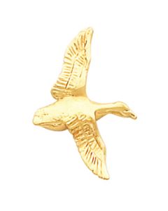 Duck In Flight Pendant 14K Yellow Gold Pendant