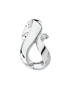 Metal Fashion Pendant Slide 14K White Gold Slide