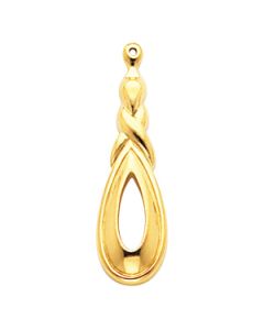 Earring Jacket 14K Yellow Gold 