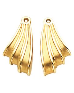 Earring Jacket 14K White Gold Right