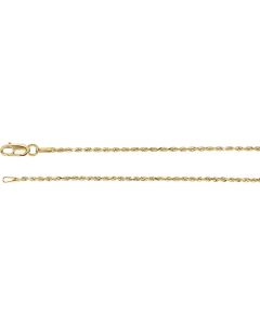 14kt Yellow 1.3mm Diamond-Cut Rope 7