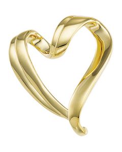 Heart Chain Slide 14K Yellow Gold Slide