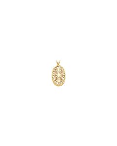 Oval Filigree Pendant
