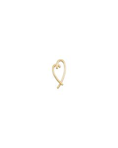 14kt Yellow 32.5x15.25mm Heart Pendant Slide