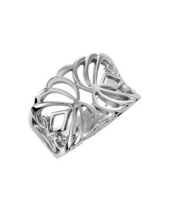 14kt White Fancy Band