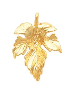Leaf Pendant 14K Yellow Gold 22.00X16.00 Mm