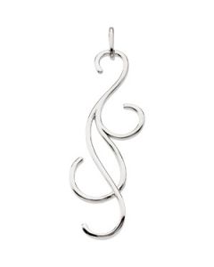 Metal Fashion Pendant 14K White Gold 