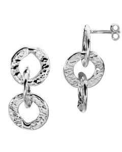 Sterling Silver Circle Earrings Sterling Silver  