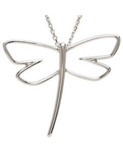 Metal Fashion Dragonfly Pendant 14K Yellow Gold 