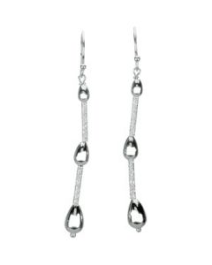 Dangle Earrings Sterling Silver  Pair;P;Dangle Earrings